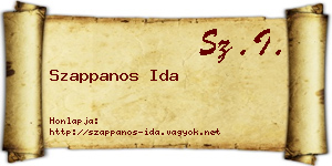 Szappanos Ida névjegykártya